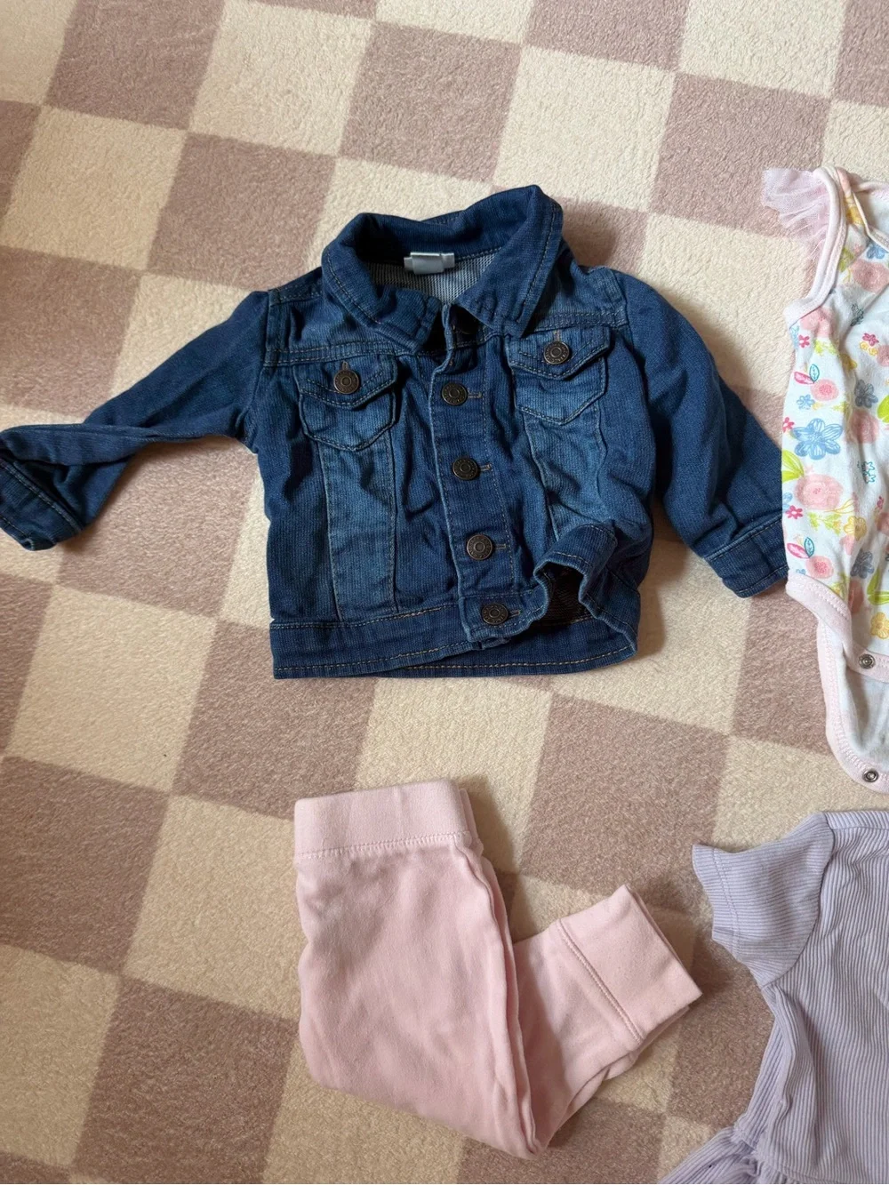 3–6M Girls Clothing Bundle – 6 Pieces